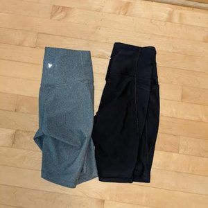 High-Waisted PowerSoft Side-Pocket Biker Shorts 2-Pack